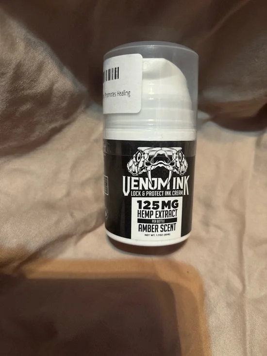 NWT Venom Ink Amber Scent Hemp Extract Lock & Protect Ink Cream - Hard to Find - Picture 1 of 5
